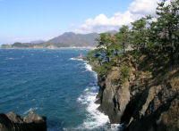 今日は西風が強く吹いています