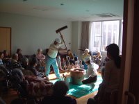 十字の園餅つき