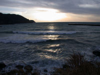 今日は風が強く波が高かったです