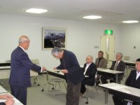 当選証書付与式