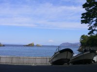 雲見海岸の富士山