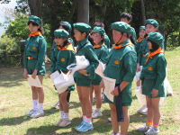 みどりの少年団入団式