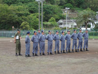 消防団自衛隊訓練