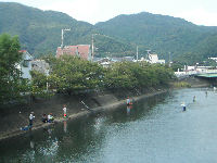 那賀川の鮎釣り