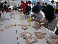 漆喰鏝絵コーナー