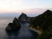 雲見・千貫門の夕景