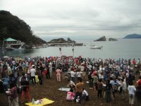 雲見海岸で海賊料理まつりが開催されました