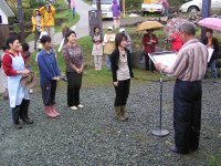 石部棚田の案山子コンテスト表彰式