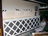 山本堪一氏漆喰壁画