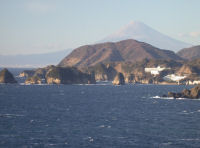 富士見彫刻ラインからの富士山