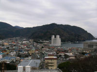 元旦の町の風景（江奈山から）
