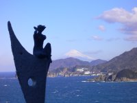 国道136号からの富士山