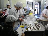 桜葉餅工場見学