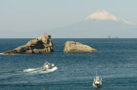 雲見海岸からの富士山