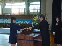 松崎中学校卒業式 松崎中学校卒業式