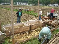 花畑足湯撤去 花畑足湯撤去