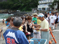 雲見温泉サザエ狩り