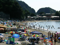 今日の岩地海水浴場