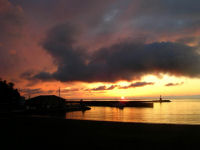昨日の松崎海岸からの夕景 昨日の松崎海岸からの夕景