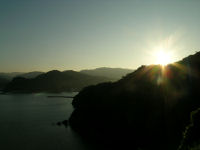 日の出時の風景 日の出時の風景
