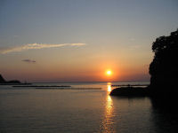 今日の夕日 今日の夕日