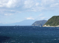 石部海岸からの富士山