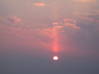 今日の夕日 今日の夕日