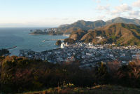 今日の牛原山からの松崎 今日の牛原山からの松崎
