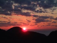 牛原山からの夕日