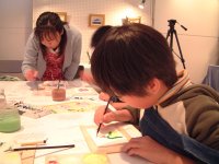 漆喰鏝絵制作体験 漆喰鏝絵制作体験