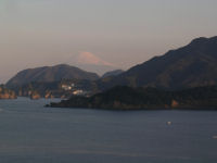 今朝の富士山