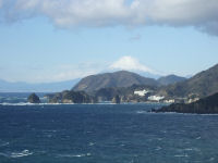 富士山が姿を現しました