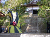 桜田地区の八幡神社の神楽奉納