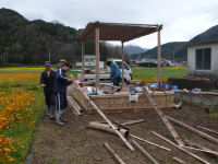 花畑の足湯 花畑の足湯