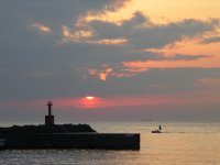 松崎海岸の夕景 松崎海岸の夕景