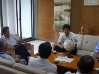 白石氏表敬訪問 白石氏表敬訪問