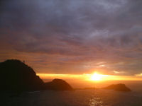 夕陽を望む 夕陽を望む