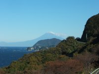 岩地富士山と松崎夕景 岩地富士山と松崎夕景