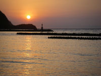 今日の夕日 今日の夕日