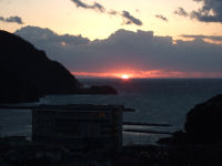 2007年大晦日の夕日 2007年大晦日の夕日