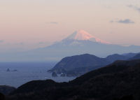 松崎から望む新春3日の富士山 松崎から望む新春3日の富士山