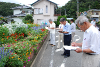 花壇コンクール審査