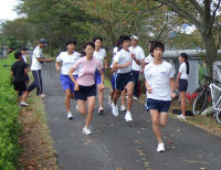 市町村対抗駅伝大会松崎町チームの第1回記録会