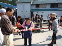 責善社(江奈)こども神輿準備 責善社(江奈)こども神輿準備