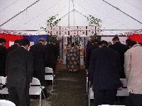 江奈ポンプ場地鎮祭 江奈ポンプ場地鎮祭