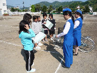 交通安全子供自転車静岡大会へ向けた練習 交通安全子供自転車静岡大会へ向けた練習