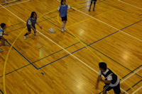 子供会ドッチボール練習