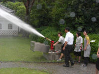 岩科学校消防訓練