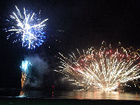 昨日の松崎海岸の花火