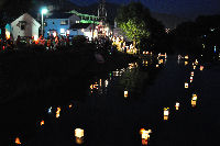 昨日の灯ろう流し